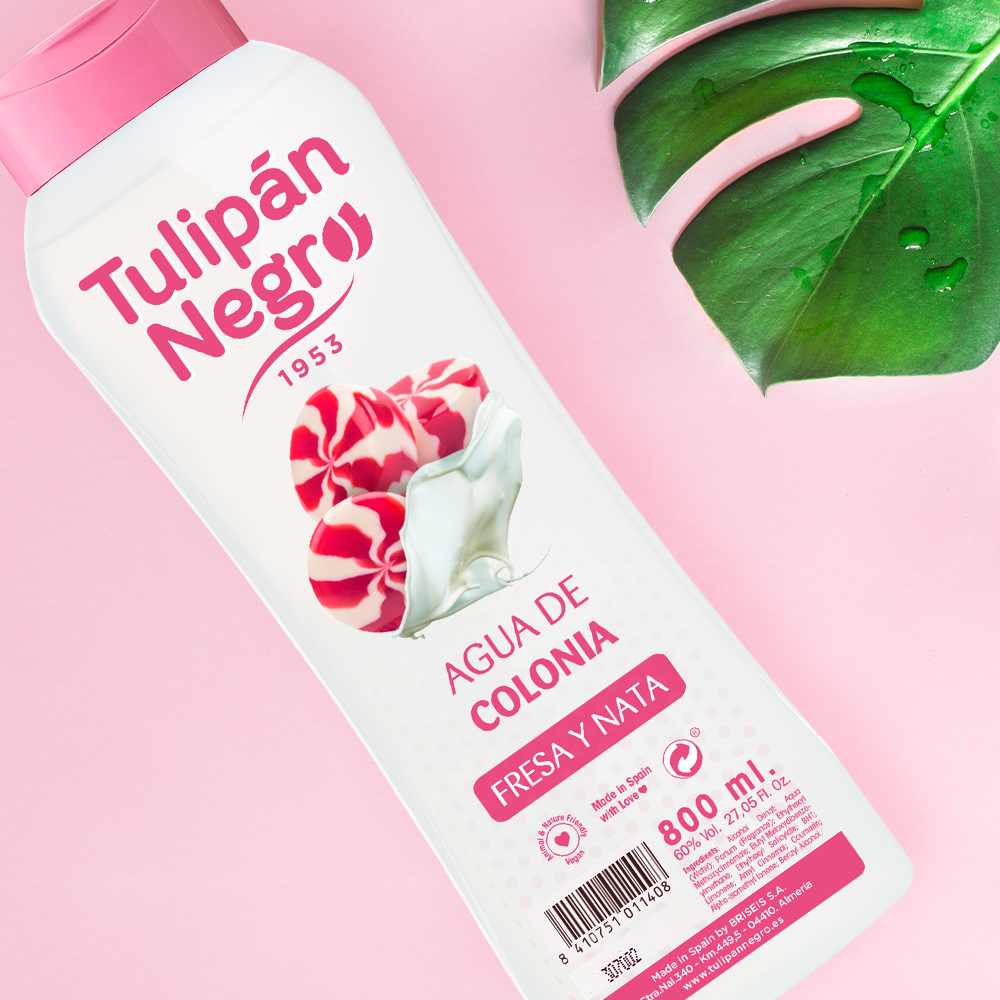 Tulipan Negro Eau de Cologne Strawberry and Cream 800 ml