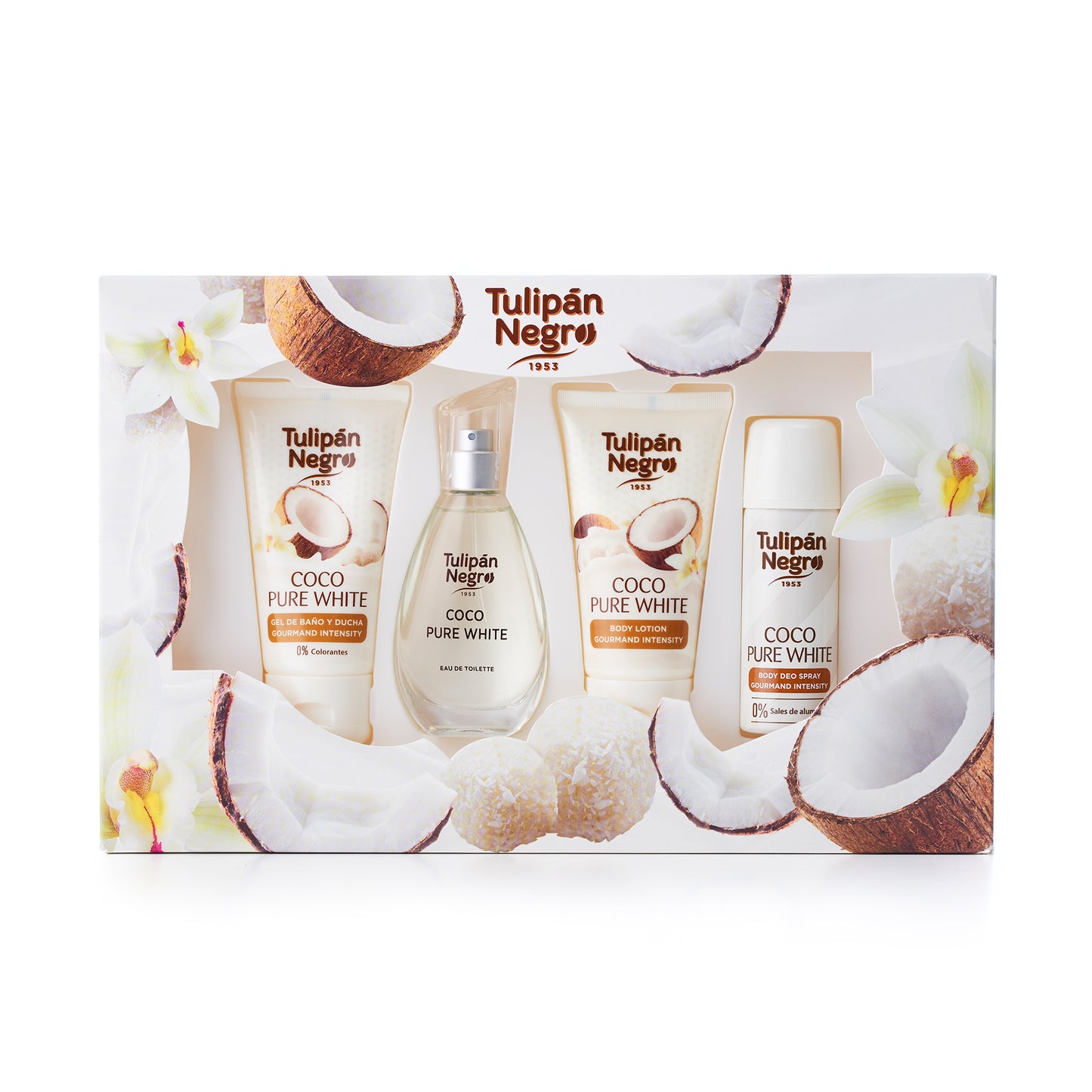 Tulipán Negro Coco Pure White Gift Box