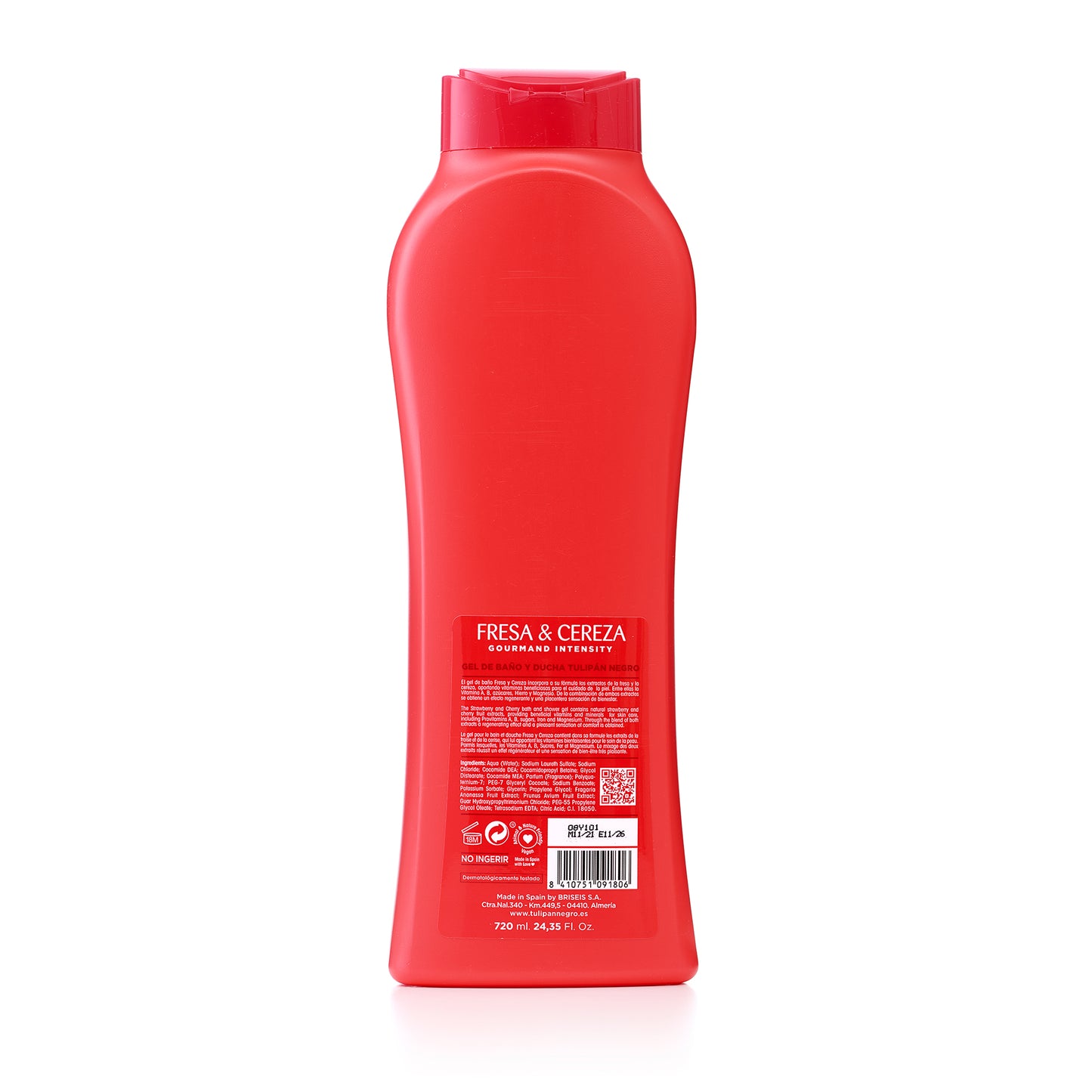 Tulipán Negro Strawberry and Cherry Body Wash - 650ML