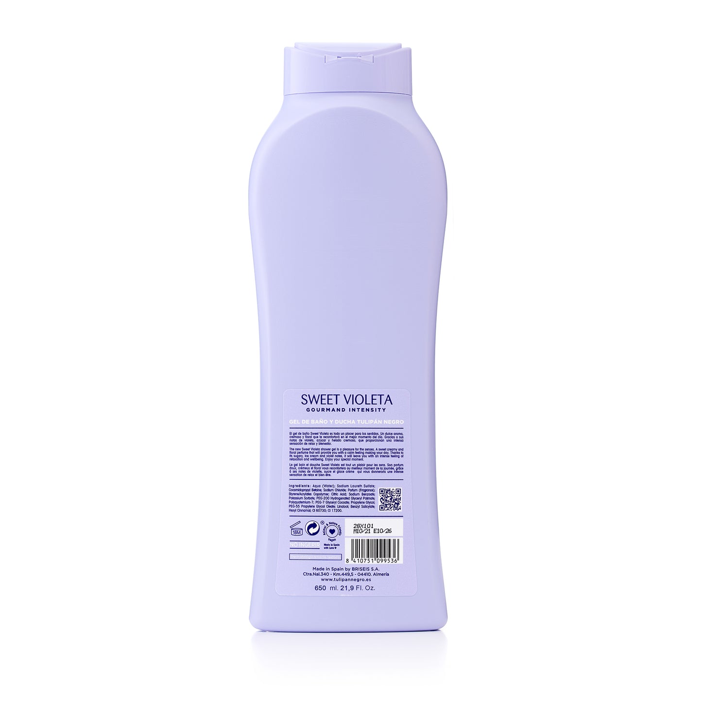 Tulipán Negro Sweet Violet Body Wash - 650ML