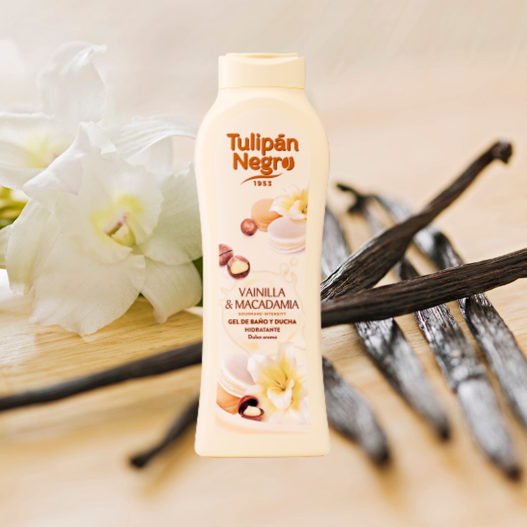 Tulipán Negro  Vanilla and Macadamia Nut Body Wash - 650ML