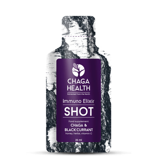 Chaga Mushroom Tea Extract -  Blackcurrant 25ml shot